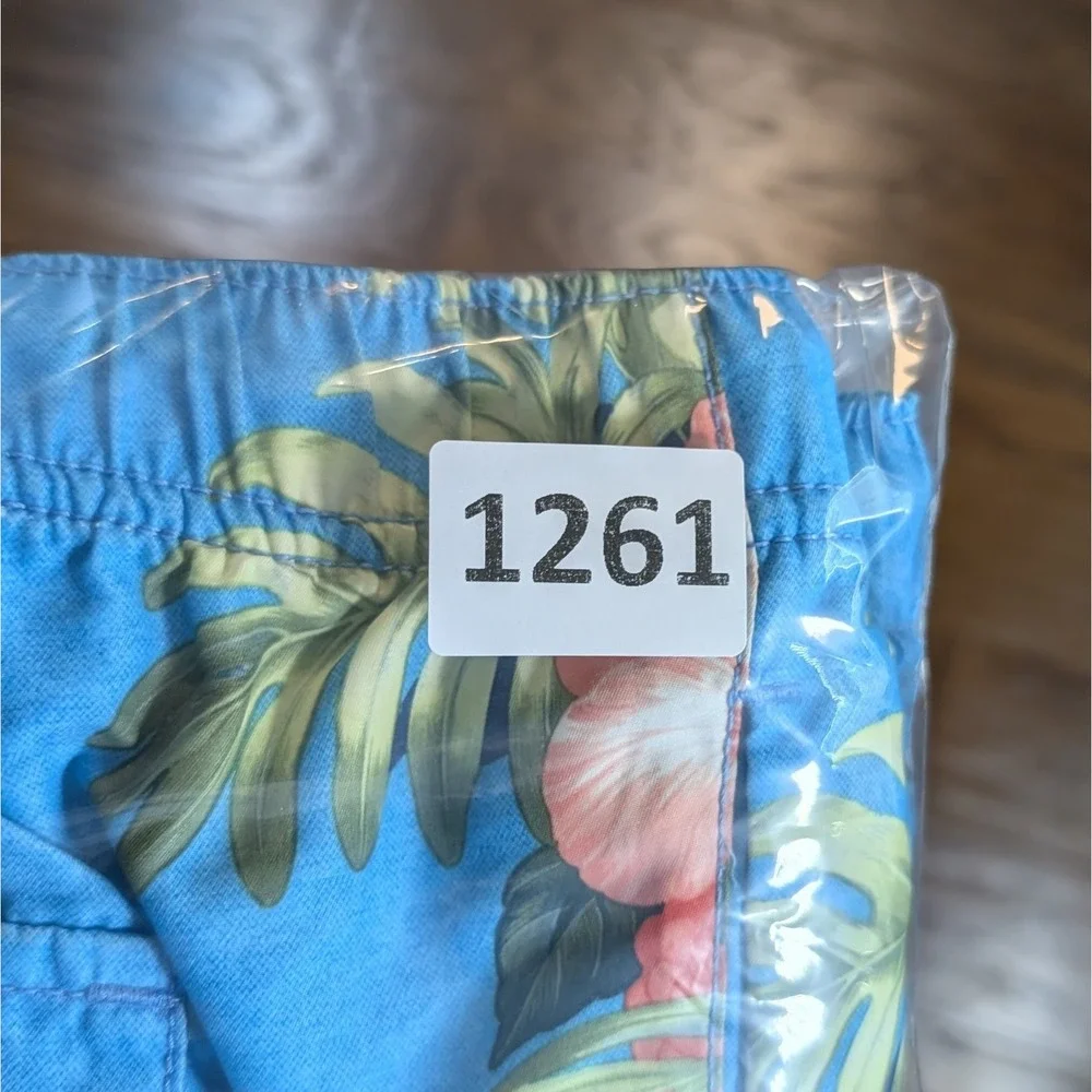 Tommy Bahama Mens Relax Swim Shorts Size XLarge Blue Tropical Floral‎